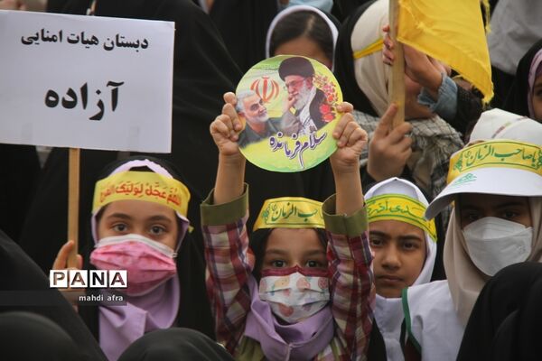 اجتماع چند هزار نفری سرود سلام فرمانده شهرستان بهبهان