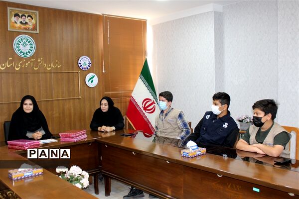 تقدیر از خبرنگار دانش‌آموزان فعال پانا زنجان