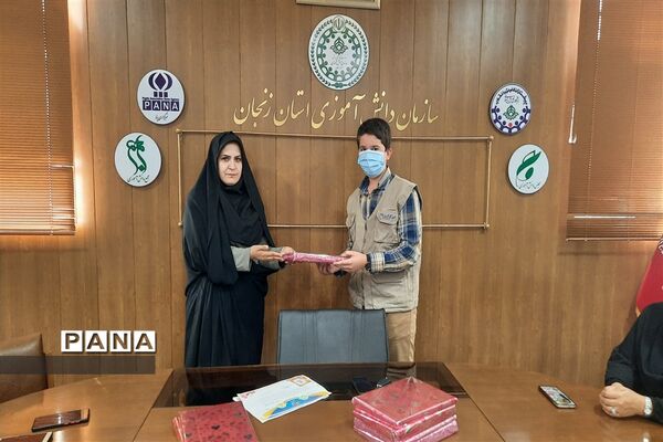 تقدیر از خبرنگار دانش‌آموزان فعال پانا زنجان