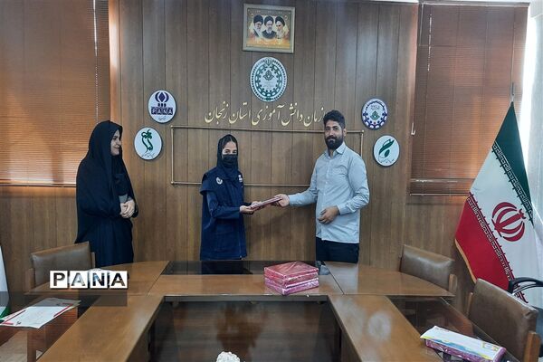 تقدیر از خبرنگار دانش‌آموزان فعال پانا زنجان