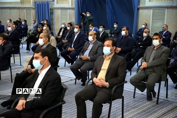 دیدار رئیس و نمایندگان مجلس شورای اسلامی با رهبر انقلاب