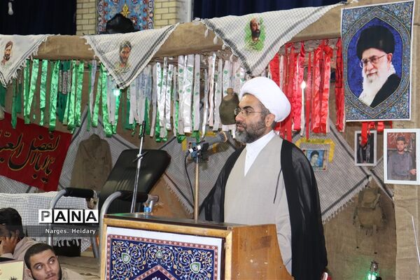 مراسم وداع با پیکر شهید گمنام‌ تازه تفحص شده در امیدیه
