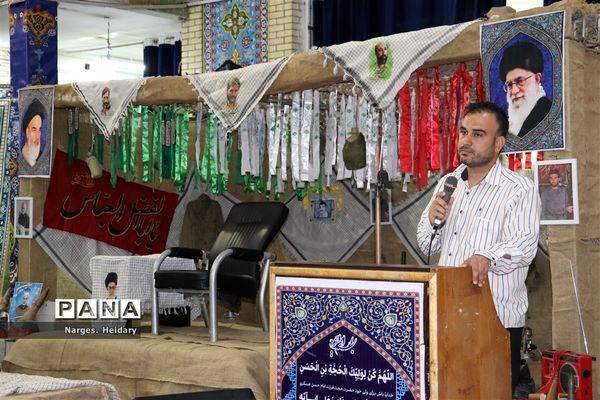 مراسم وداع با پیکر شهید گمنام‌ تازه تفحص شده در امیدیه