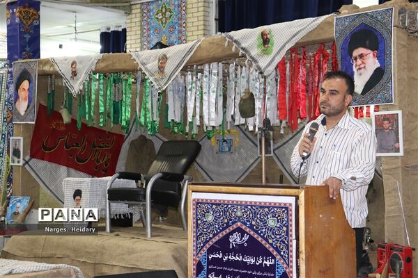 مراسم وداع با پیکر شهید گمنام‌ تازه تفحص شده در امیدیه