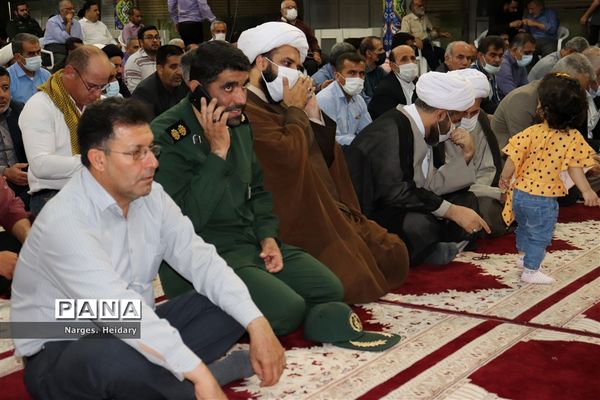 مراسم وداع با پیکر شهید گمنام‌ تازه تفحص شده در امیدیه