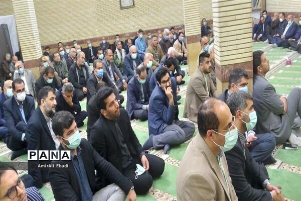 مراسم وداع با شهید گمنام در استانداری مازندران