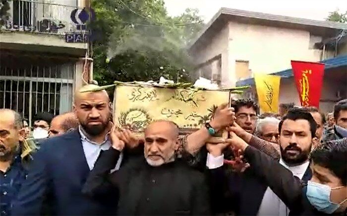 تشییع پیکر شهید گمنام  در ساری