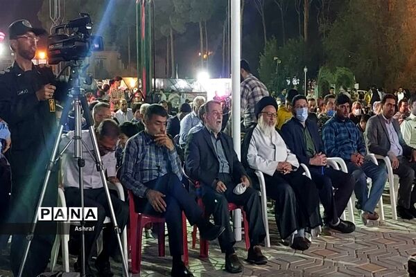 مراسم تشییع شهدای گمنام در استان مقدس امام‌زاده سلطان سید علی (ع ) نایین