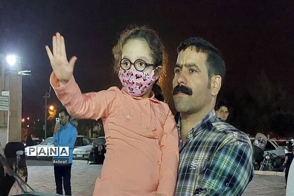 مراسم تشییع شهدای گمنام در استان مقدس امام‌زاده سلطان سید علی (ع ) نایین