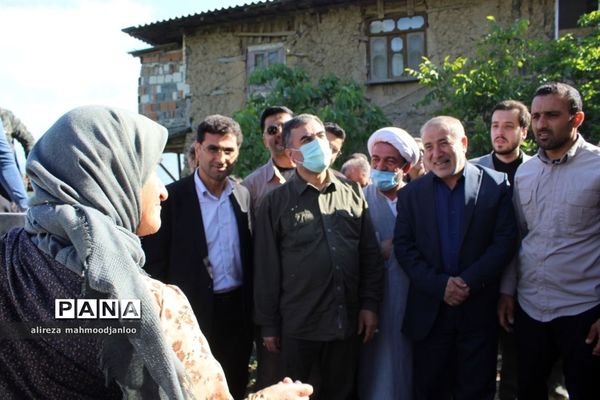 بازدید استاندار مازندران از روستای مصیب محله شهرستان گلوگاه