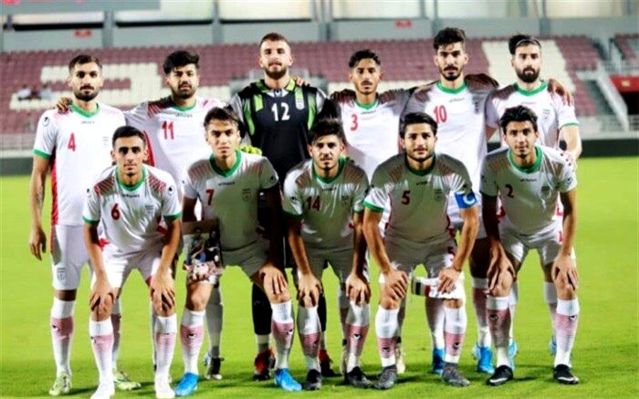 تیم ملی فوتبال امید ایران در مصاف با قطر متوقف شدند