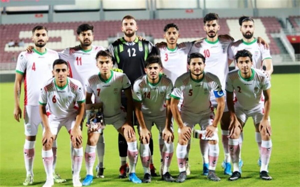 تیم ملی فوتبال امید ایران در مصاف با قطر متوقف شدند