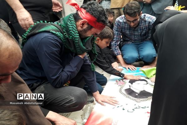 مراسم تشییع شهید مصطفی نامور در قم