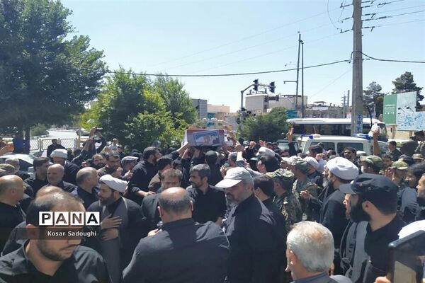مراسم تشییع شهید مصطفی نامور در قم