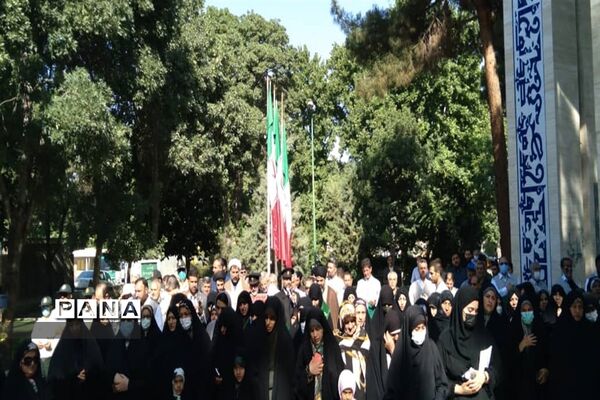مراسم استقبال از کاروان خادمان  پرچم حرم امام رضا(ع) درشهرستان نظرآباد