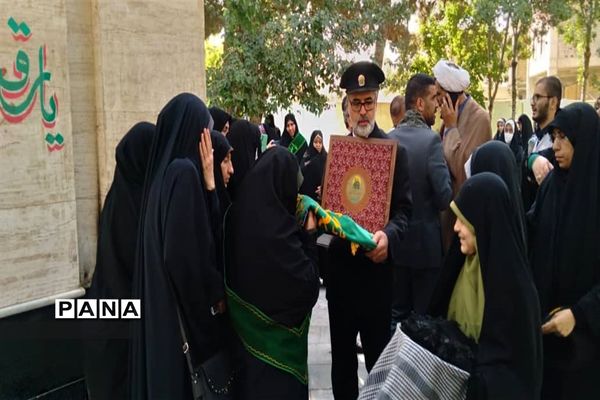 مراسم استقبال از کاروان خادمان  پرچم حرم امام رضا(ع) درشهرستان نظرآباد