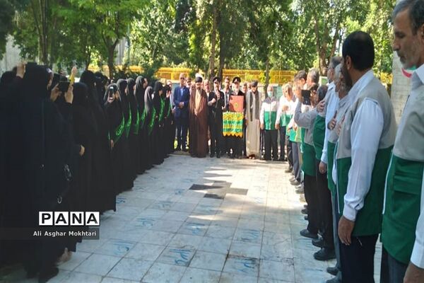 مراسم استقبال از کاروان خادمان  پرچم حرم امام رضا(ع) درشهرستان نظرآباد