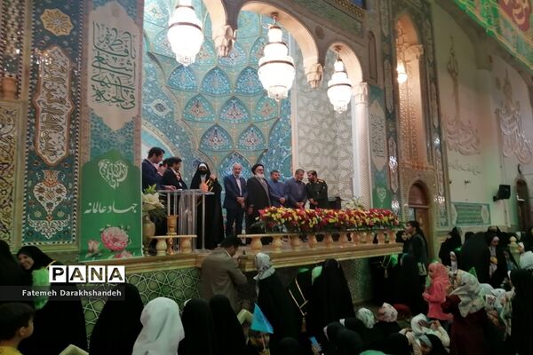 مراسم جشن دختران ایران قوی در قم-2