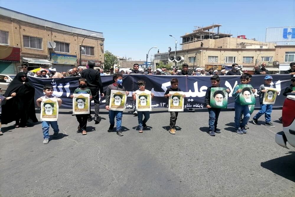 مراسم عزاداری رحلت امام خمینی (ره) در زنجان