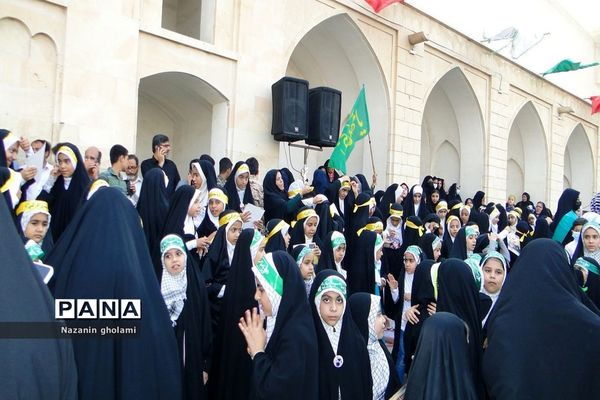 اجرای سرود سلام فرمانده در برازجان