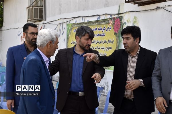 آیین کلنگ‌زنی چمن مصنوعی طرح شهید سلیمانی