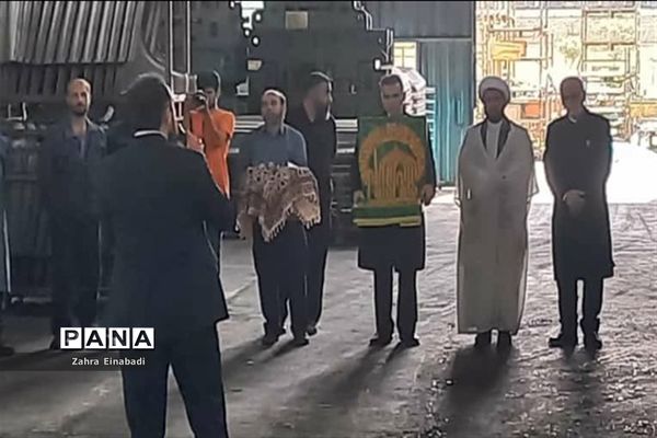 زیارت پرچم مقدس امام رضا (ع) در دهه کرامت در شهرستان ملارد