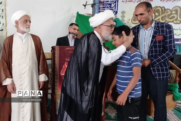 پرچم گردانی حرم مطهر رضوی در میاندورود