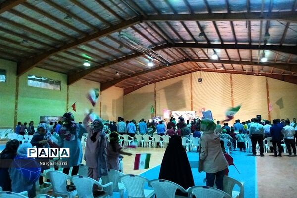 مراسم جشن دهه کرامت در روستای باقرآباد قم