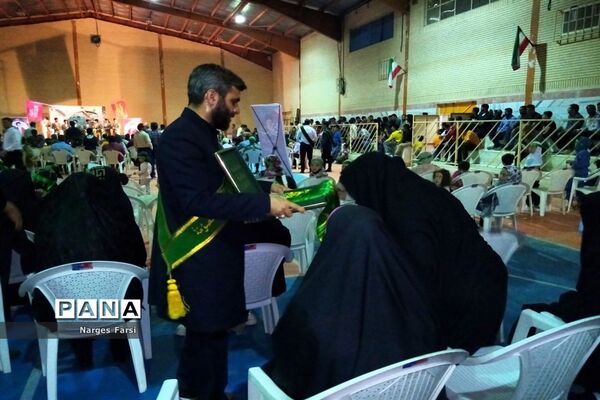 مراسم جشن دهه کرامت در روستای باقرآباد قم