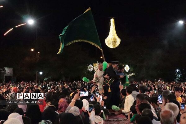 اجتماع باشکوه مردم آباده درجشن میلاد امام رضا علیه السلام