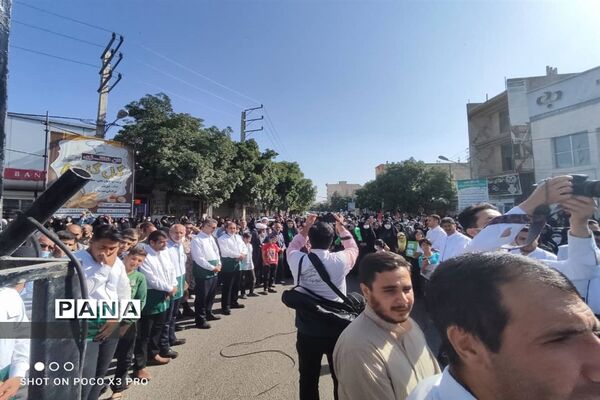 مراسم استقبال از کاروان زیر سایه خورشید