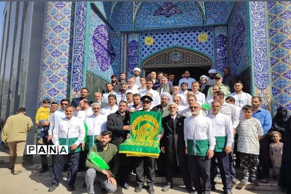 مراسم استقبال از کاروان زیر سایه خورشید