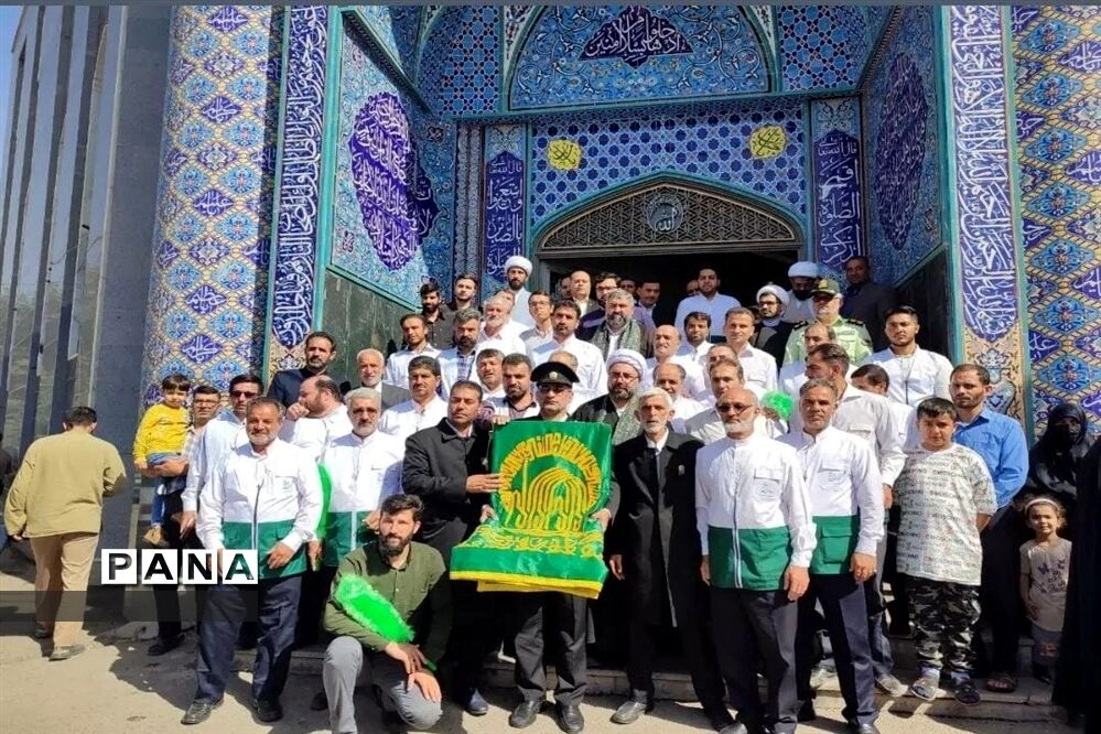 مراسم استقبال از کاروان زیر سایه خورشید