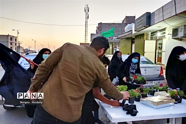 کاروان عزاداری حامی غریب به مناسبت شهادت حضرت فاطمه زهرا(س) در امیدیه