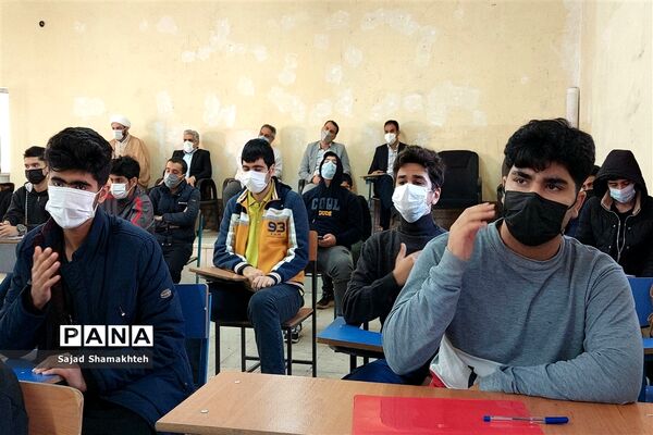 مراسم ایام فاطمیه و دومین سالگرد شهادت سردارسلیمانی در دبیرستان شهید مجید خیاط اهواز