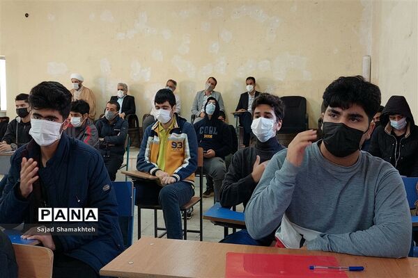 مراسم ایام فاطمیه و دومین سالگرد شهادت سردارسلیمانی در دبیرستان شهید مجید خیاط اهواز