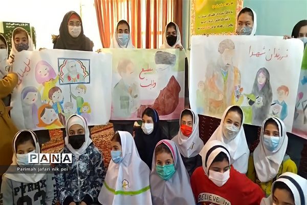 برگزاری ایستگاه نقاشی همگانی گرامیداشت سپهبد سردار حاج قاسم سلیمانی در شهرستان قرچک