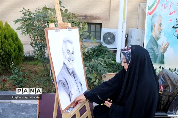 مراسم تشییع پیکر مطهر شهید گمنام در اداره آموزش و پرورش  ناحیه 4 شیراز
