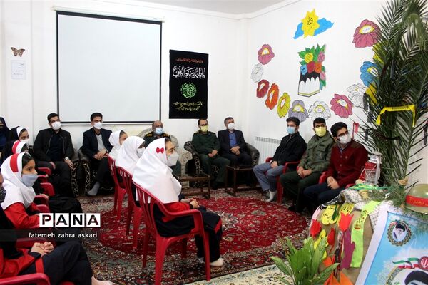مراسم فاطمیه و یادواره شهدای دانش‌آموز در دبستان بی بی شهربانو گلوگاه