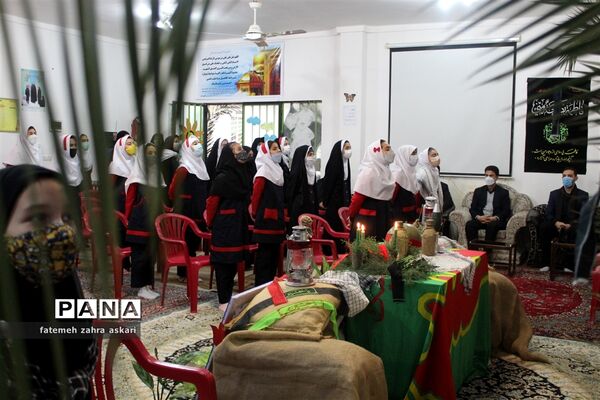 مراسم فاطمیه و یادواره شهدای دانش‌آموز در دبستان بی بی شهربانو گلوگاه