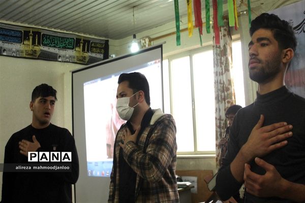 مراسم هیأت دانش‌آموزی در شهرستان گلوگاه