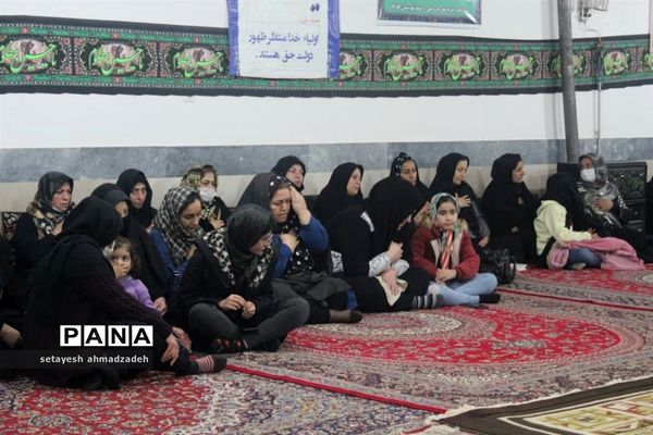 مراسم عزاداری شب شهادت حضرت زهرا در روستای تیله نو