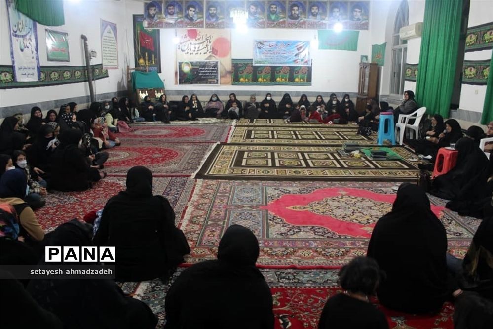 مراسم عزاداری شب شهادت حضرت زهرا در روستای تیله نو