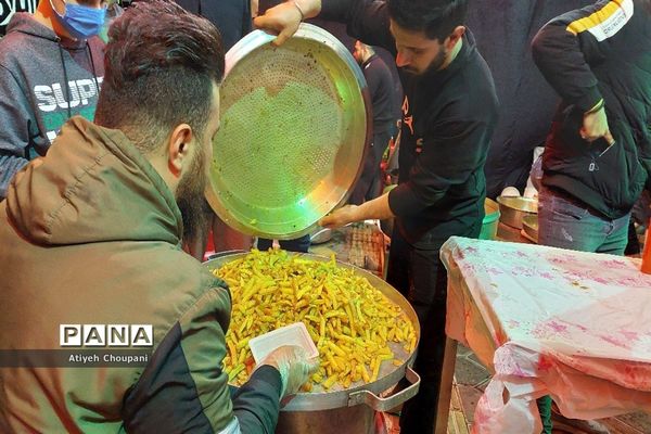 برپایی موکب هیات عشاق الزینب (س) به مناسبت شهادت حضرت زهرا در منطقه ۱۴