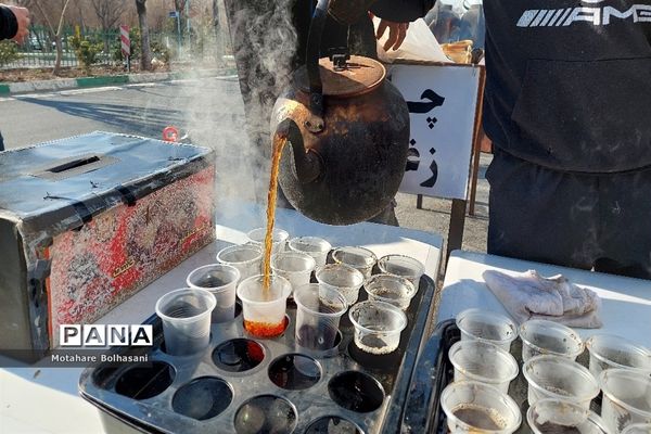 برپایی موکب هیات عشاق الزینب (س) به مناسبت شهادت حضرت زهرا در منطقه ۱۴