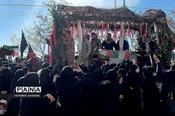 وداع مردم شهیدپرور شهرستان پردیس با شهید امیر زمان‌زاده