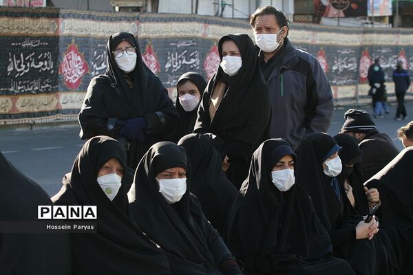 تجمع عزاداران فاطمی در میدان هفت‌تیر