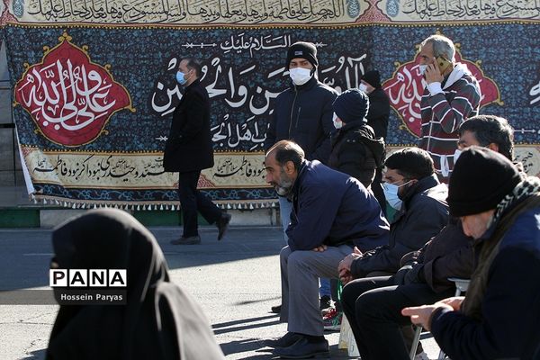تجمع عزاداران فاطمی در میدان هفت‌تیر