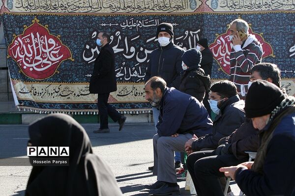 تجمع عزاداران فاطمی در میدان هفت‌تیر