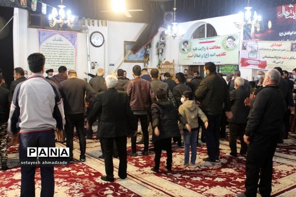 شام غریبان شهادت حضرت زهرا در روستای تیله نو